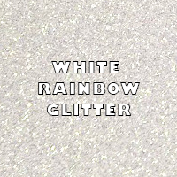White Rainbow Glitter